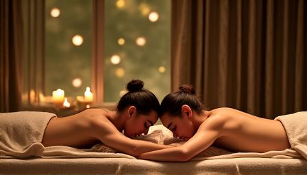 Massage couple expérience partagée