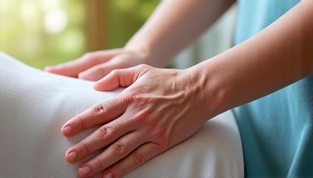 Massage gériatrique senior confort